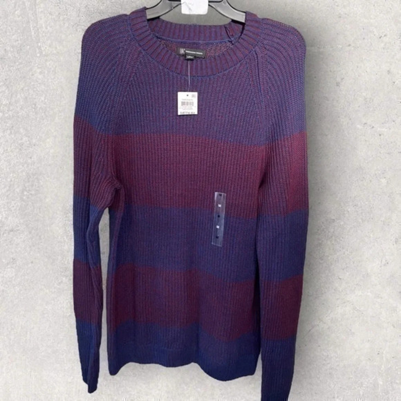 Men’s INC International Concepts sweater blue & red NEW Sizes: MEDIUM & XSMALL - Picture 3 of 9
